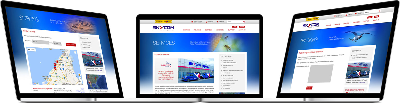 Skycom Express Corporate Website